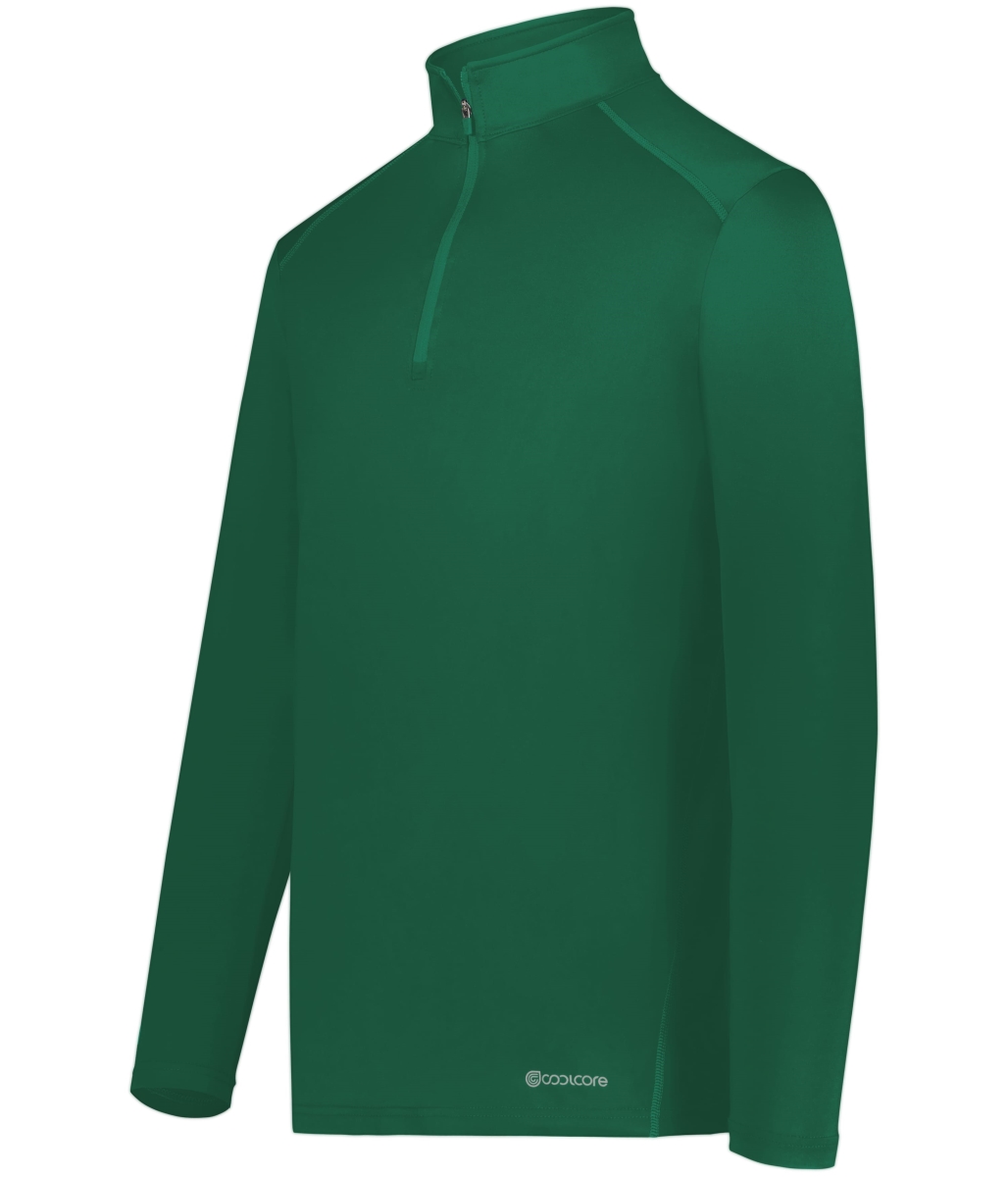 222140.035.S 0.25 Zip Pullover, Dark Green - Small