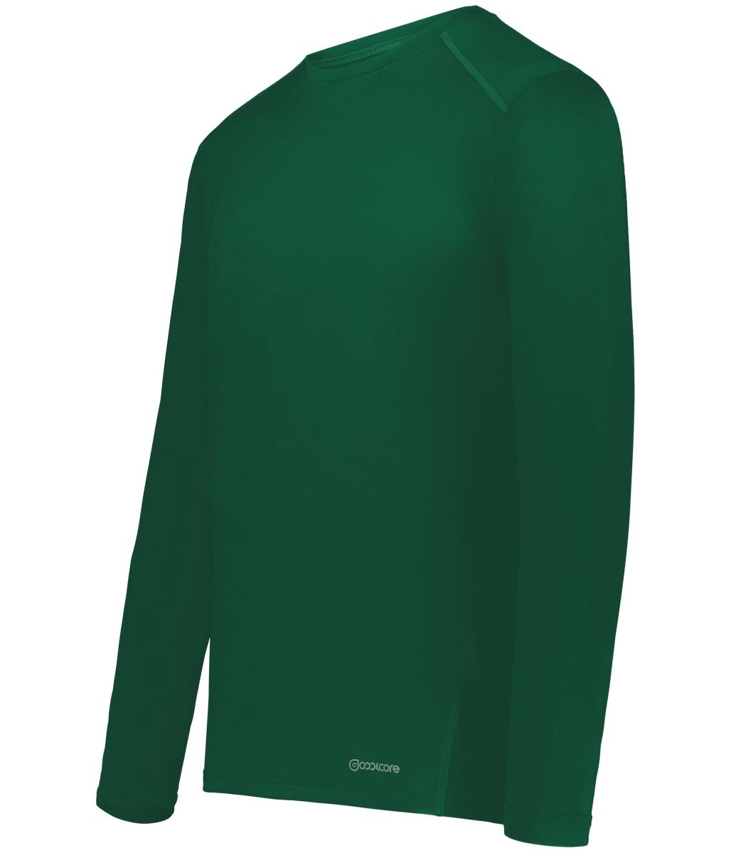 222138.035.M Essential Long Sleeve T-Shirt, Dark Green - Medium