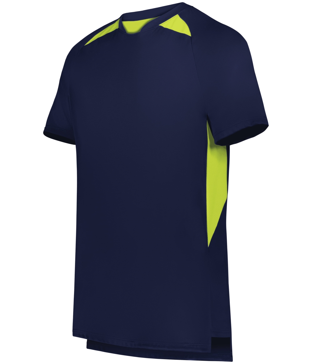 322991.66G.M Youth Hawk Evolution Soccer Jersey, Navy & Lime - Medium