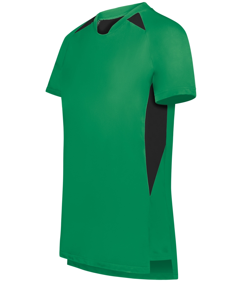 322992.342.M Ladies Hawk Evolution Soccer Jersey, Kelly & Black - Medium