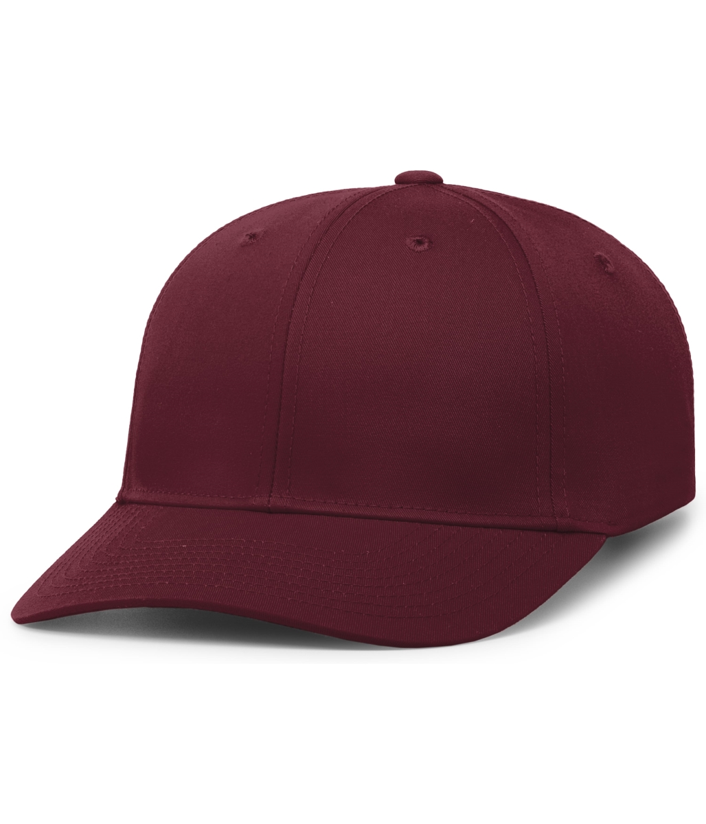P208.045.OS Hybrid Snapback Dad Cap, Maroon - One Size