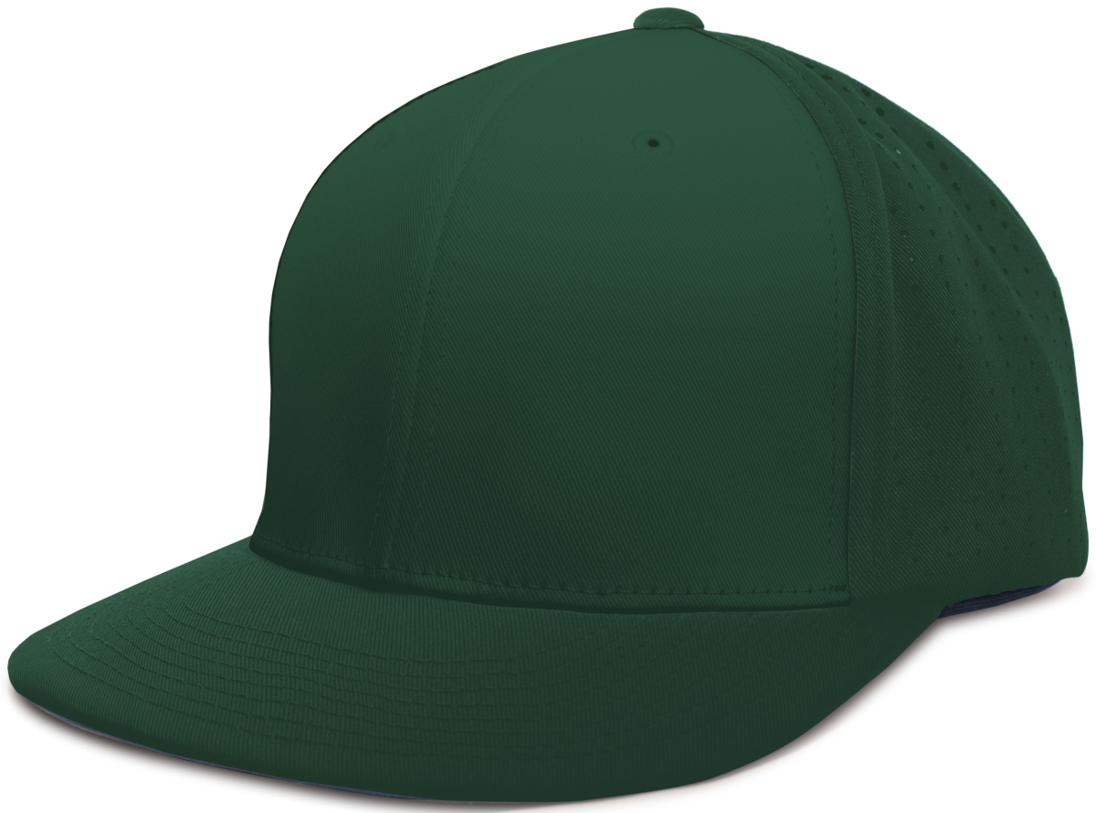 ES474.035.S-M Perforated F3 Performance Flexfit Cap, Dark Green - Small & Medium