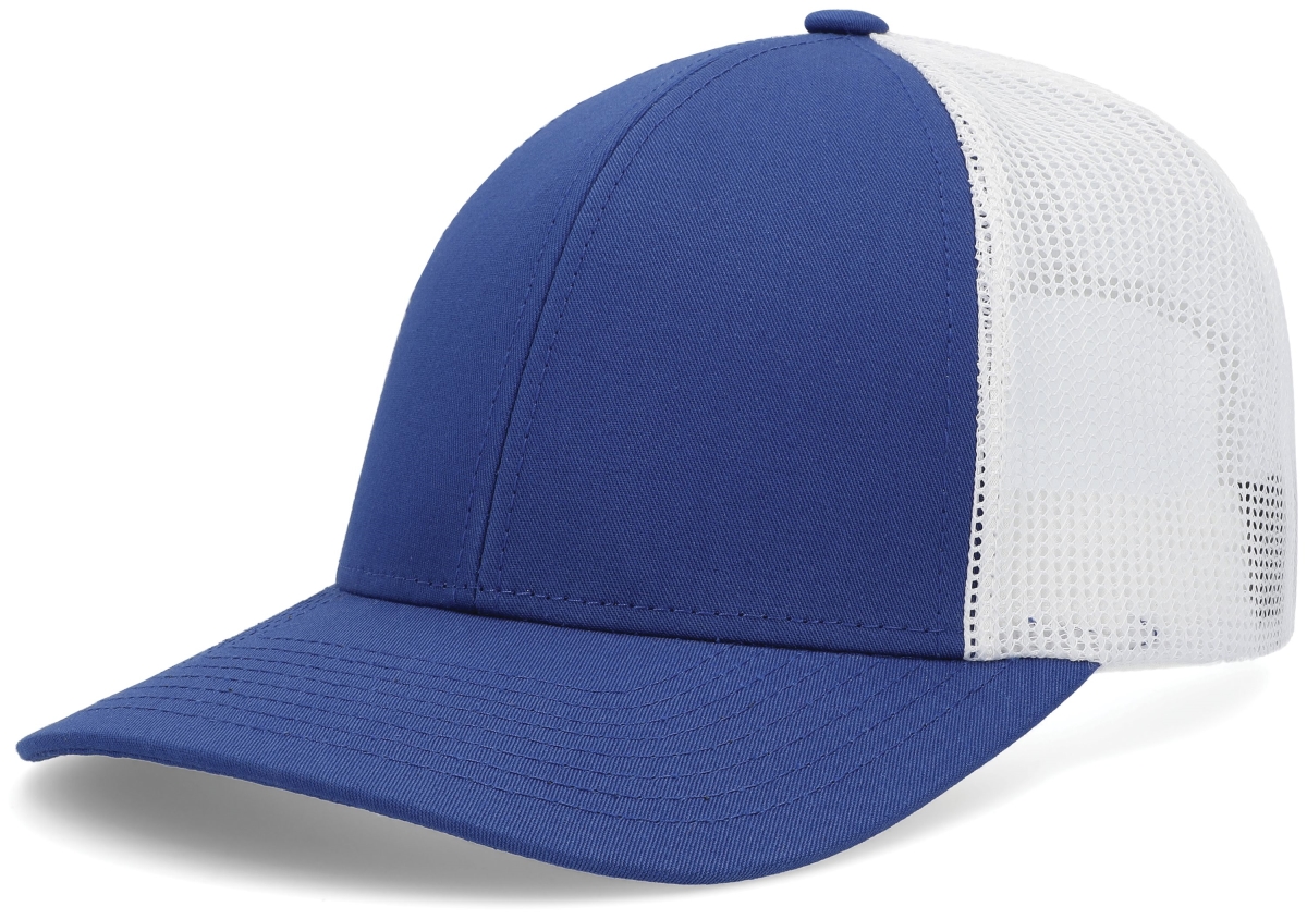 P114.126.OS Low-Pro Trucker Cap, Royal & White - One Size