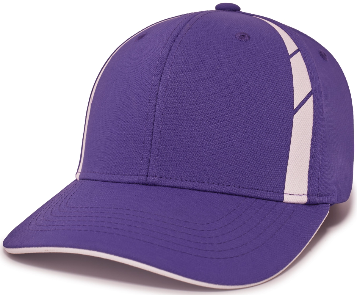 P303.450.OS Sideline Snapback Cap, Purple & White - One Size