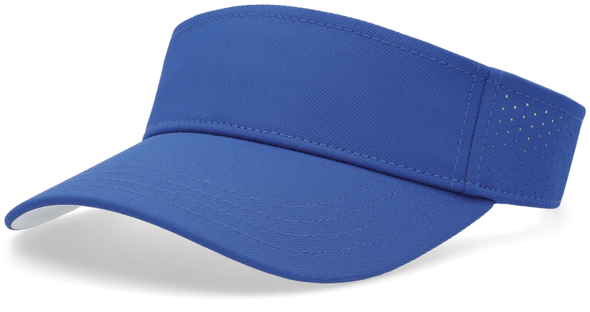 P500.280.OS Perforated Visor Cap, Royal & White - One Size