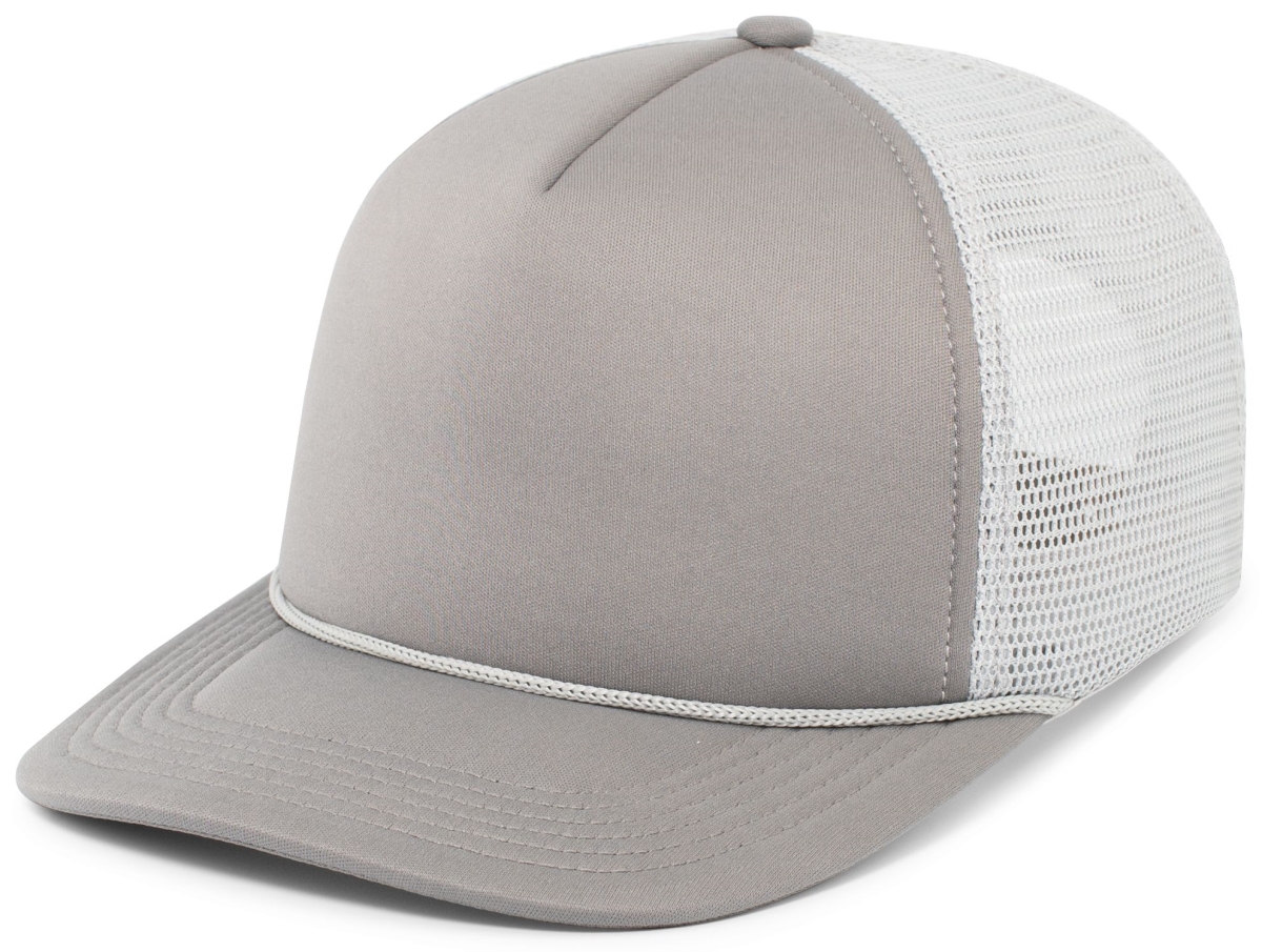 P782.76S.OS Foamie Fresh Trucker Cap, Graphite & Silver - One Size