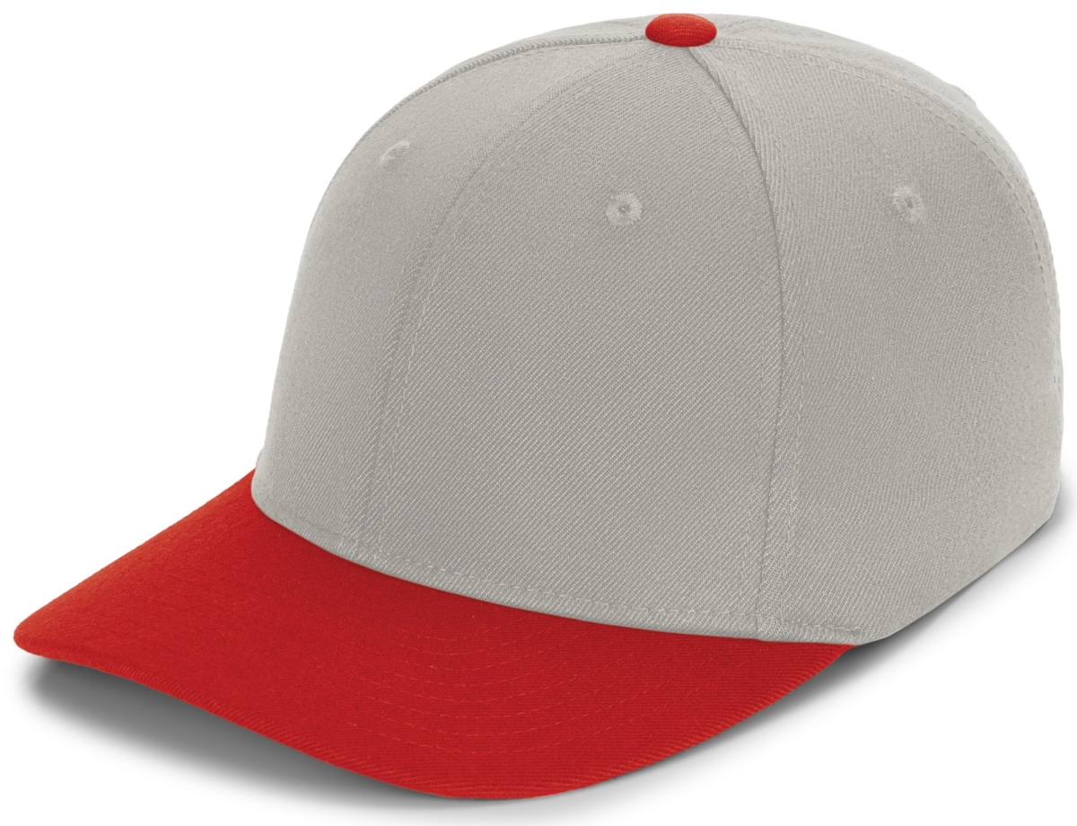 P821.108.XS Pro-Wool Pacflex Cap, Silver & Red - Extra Small