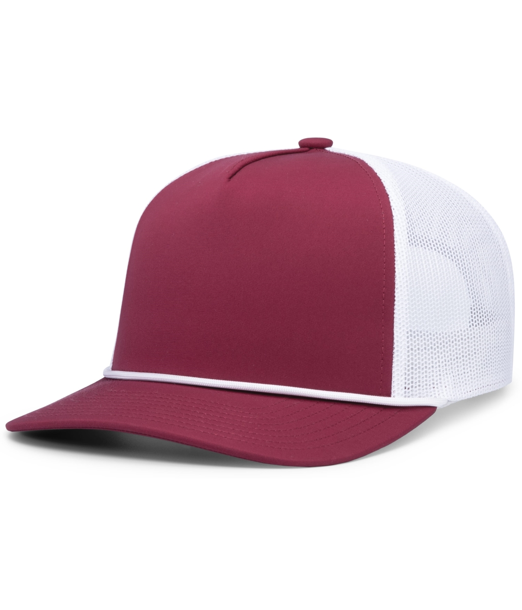 P423.31U.OS Weekender Trucker Cap, Berry & White - One Size