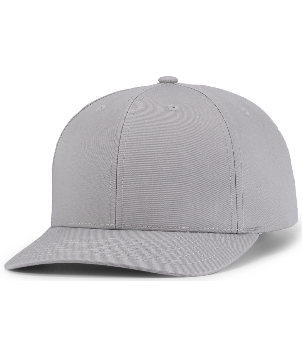 P322.099.YTH Poly & Cotton Snapback Cap, Silver - Youth