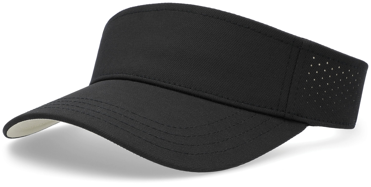 P500.255.OS Perforated Visor Cap, Black & Vegas Gold - One Size