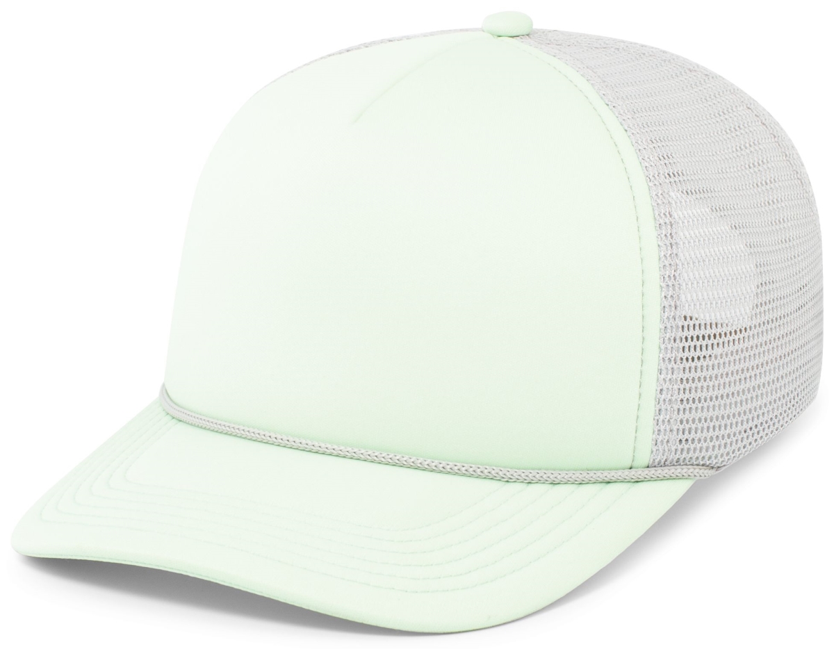 P782.51U.OS Foamie Fresh Trucker Cap, Mint & Silver - One Size