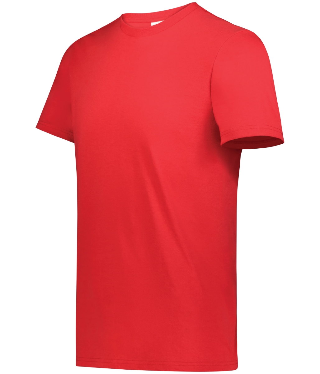 6950.085.3XL All-Day Core Basic 50 Percent Cotton & 50 Percent Polyester T-Shirt, Cherry Red - 3XL