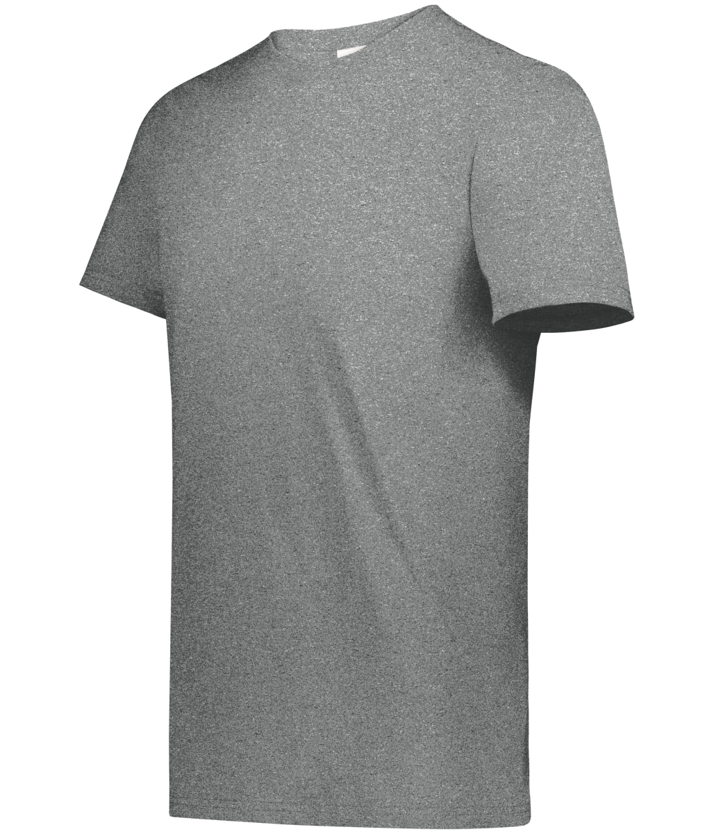 6950.170.S All-Day Core Basic 50 Percent Cotton & 50 Percent Polyester T-Shirt, Platinum Heather - Small