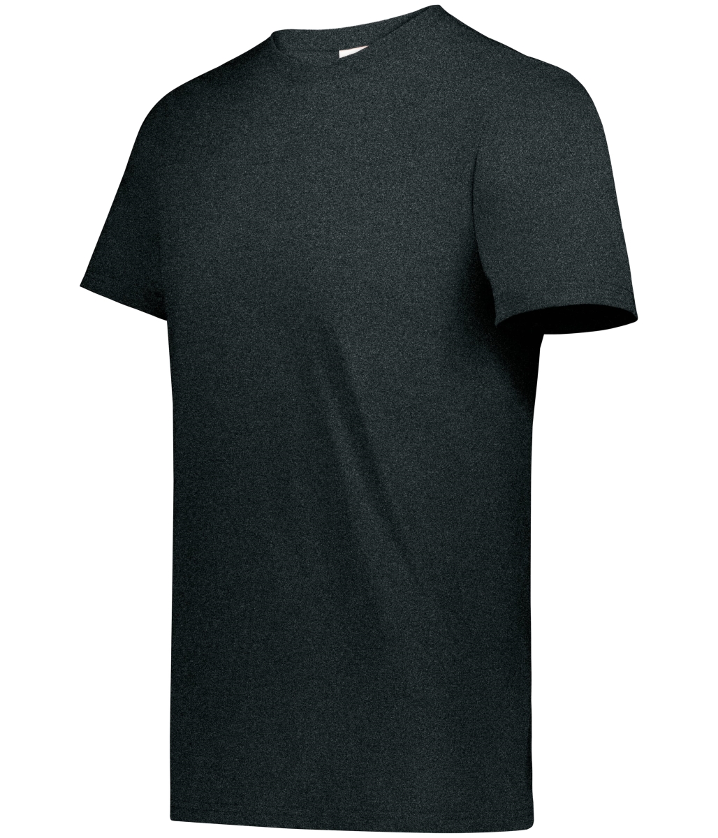 6951.146.S Youth All-Day Core Basic 50 Percent Cotton & 50 Percent Polyester T-Shirt, Onyx Heather - Small