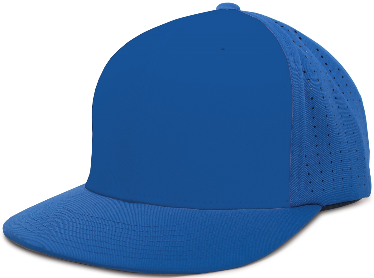 ES474.060.S-M Perforated F3 Performance Flexfit Cap, Royal - Small & Medium