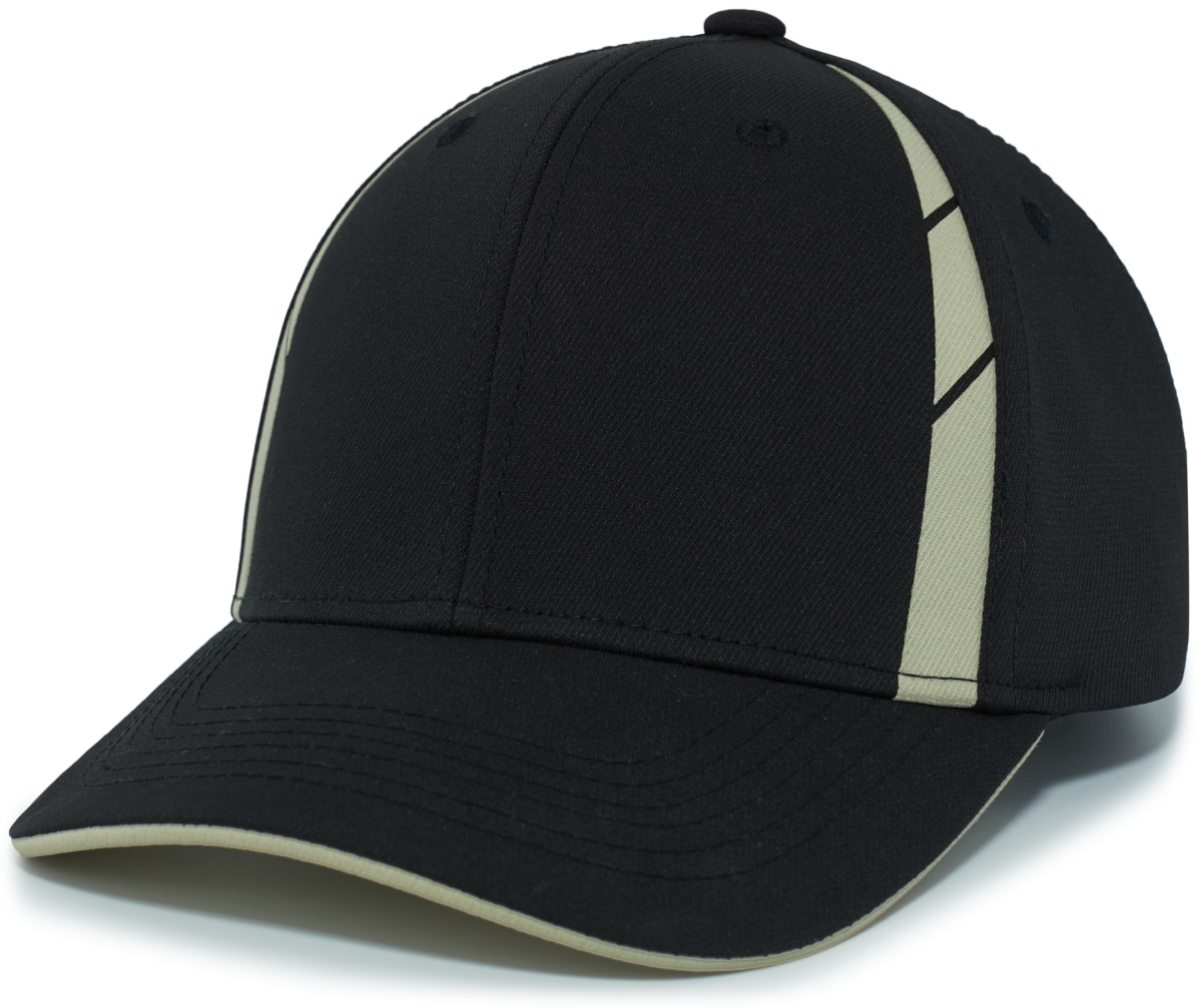 P303.255.OS Sideline Snapback Cap, Black & Vegas Gold - One Size