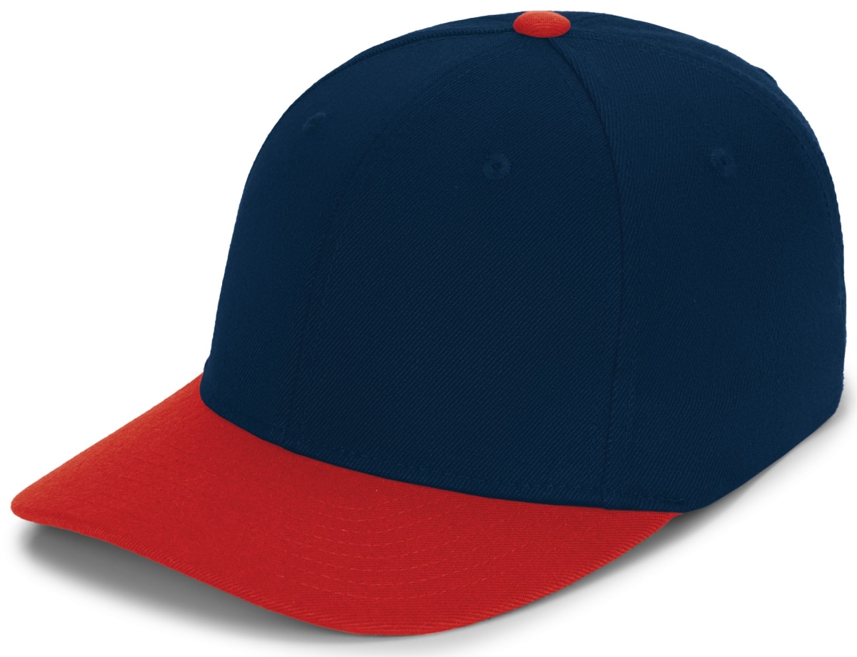 P821.307.XS Pro-Wool Pacflex Cap, Navy & Red - Extra Small
