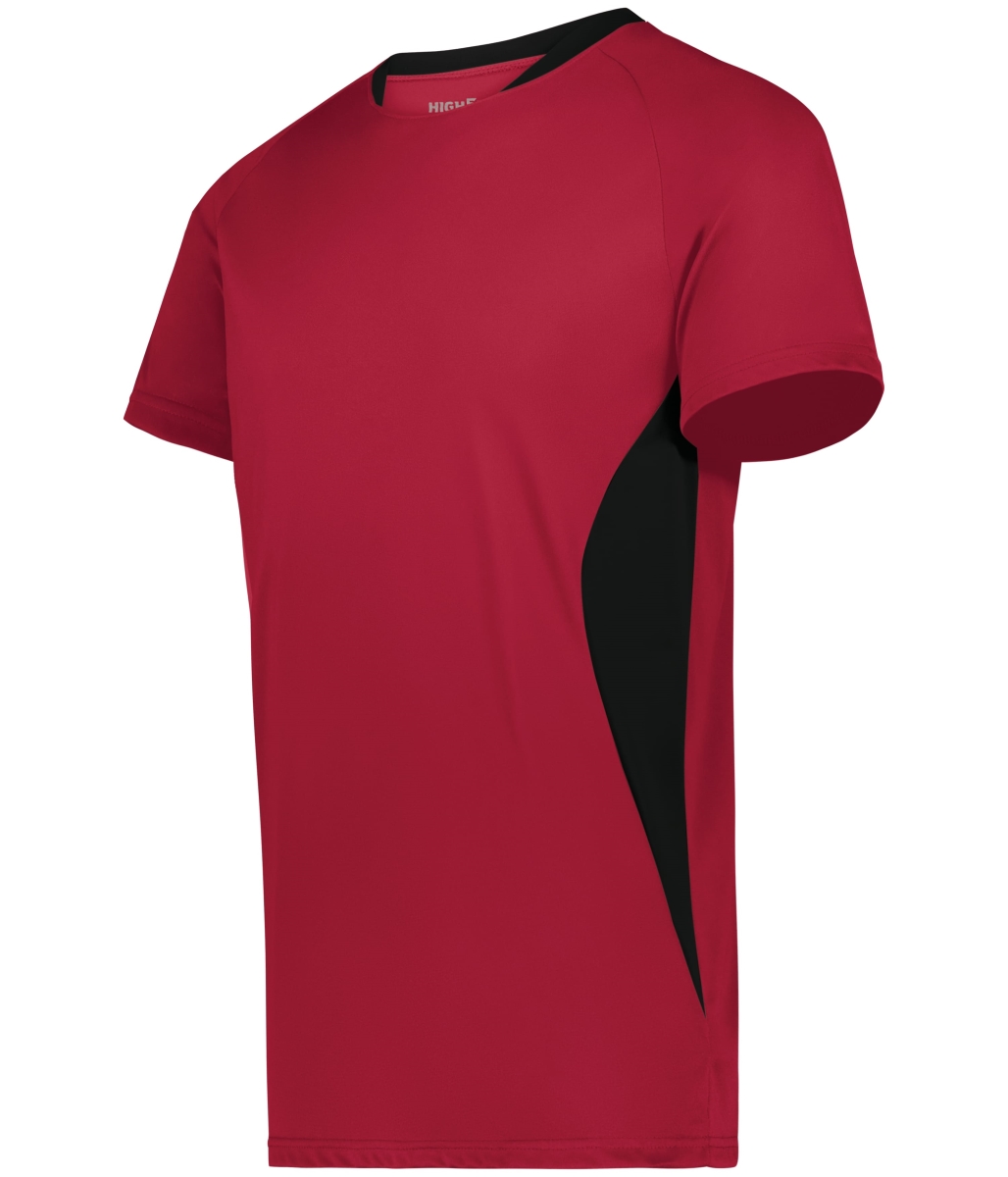 322240.406.M Madrid Soccer Jersey, Scarlet & Black - Medium