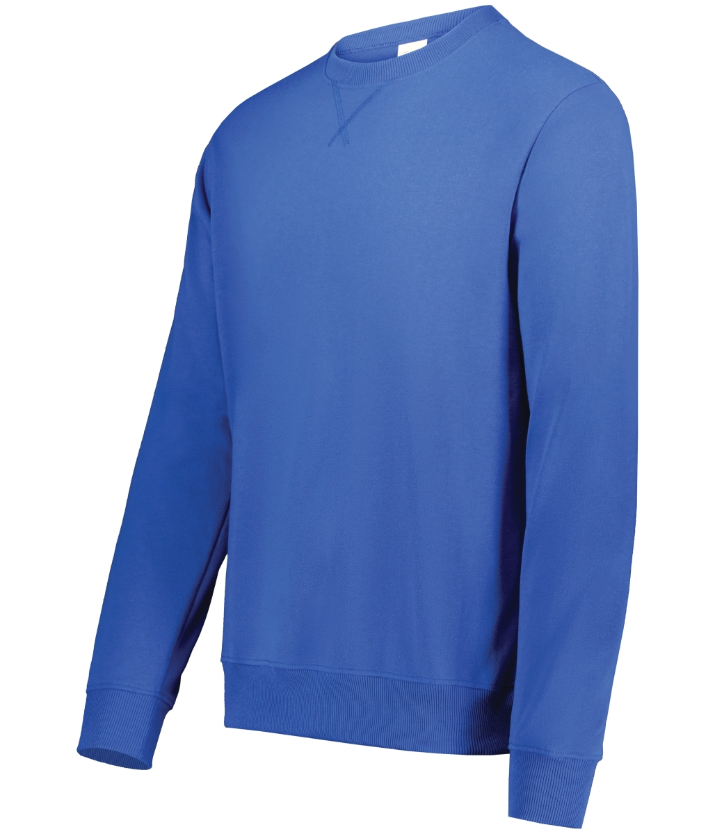 6957.062.S All-Day Core Basics Fleece Crew T-Shirt, Cobalt Blue - Small