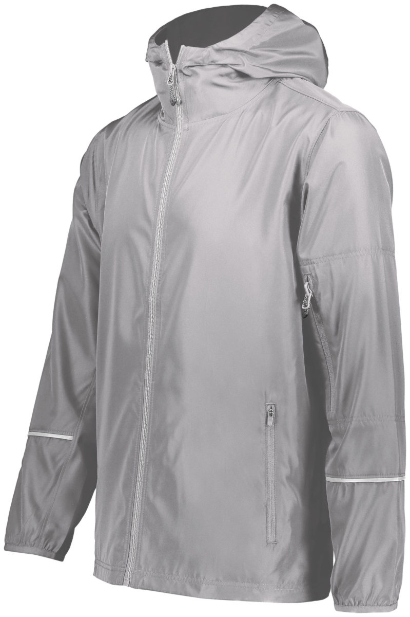 229582.009.2XL Packable Full Zip Jacket, Athletic Grey - 2XL