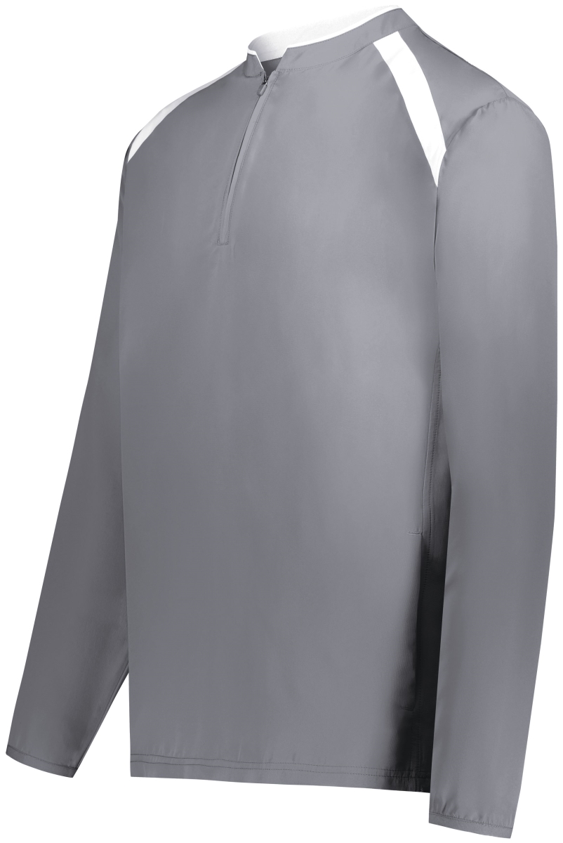 229695.R04.M Youth Clubhouse Pullover, Graphite & White - Medium