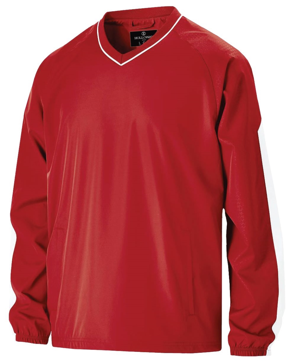 229019.408.2XL Bionic Windshirt, Scarlet & White - 2XL