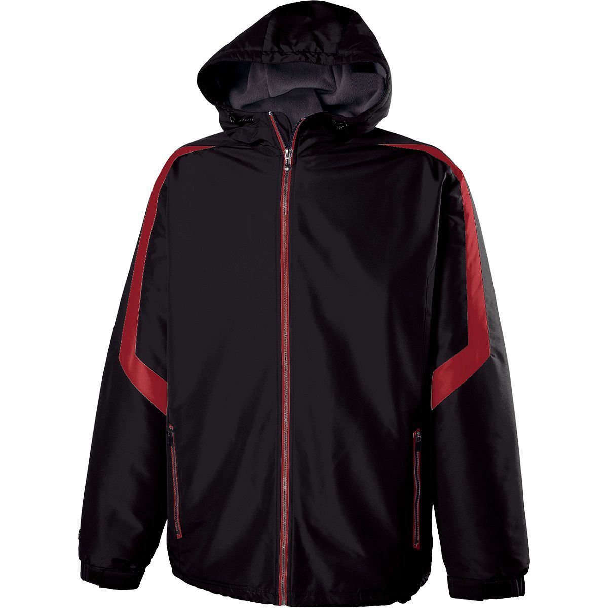 229059.500.XL Charger Jacket, Black & Scarlet - Extra Large