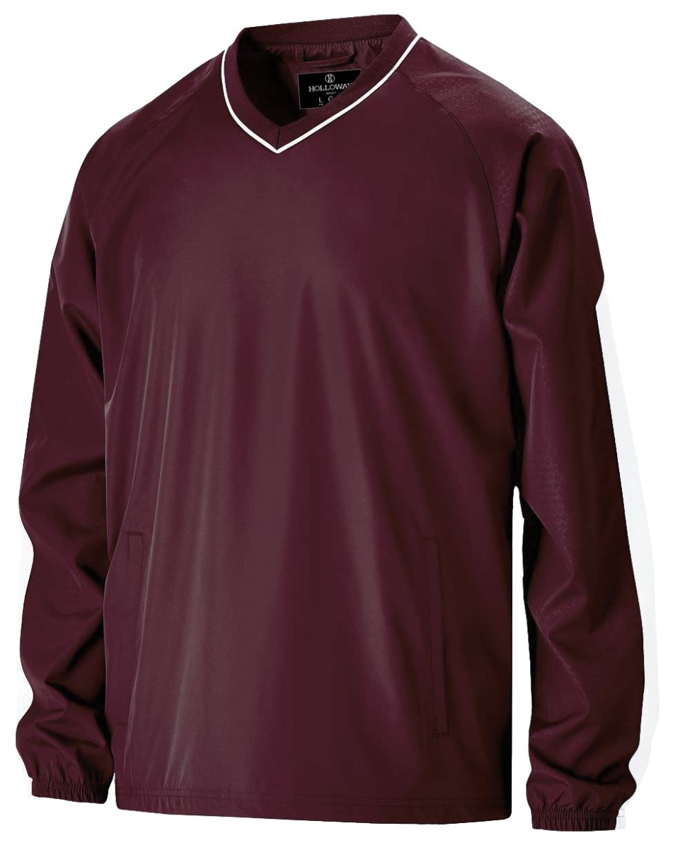 229019.380.M Bionic Windshirt, Maroon & White - Medium