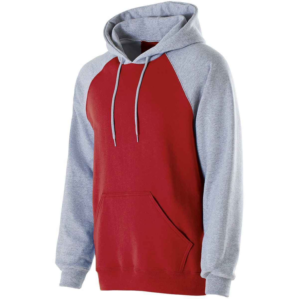 229179.402.M Banner Hoodie, Red & Athletic Heather - Medium