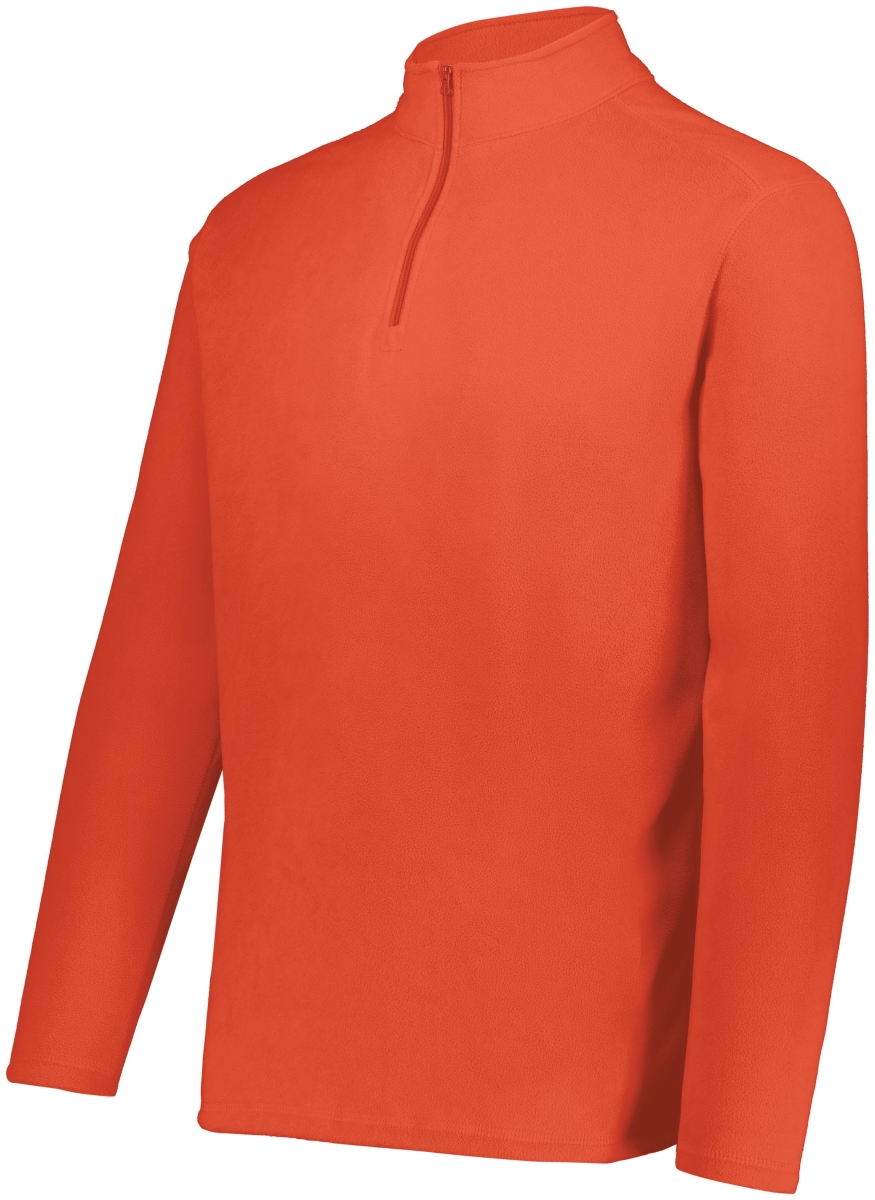 6863.029.S Micro-Lite Fleece 0.25 Zip Pullover, Orange - Small