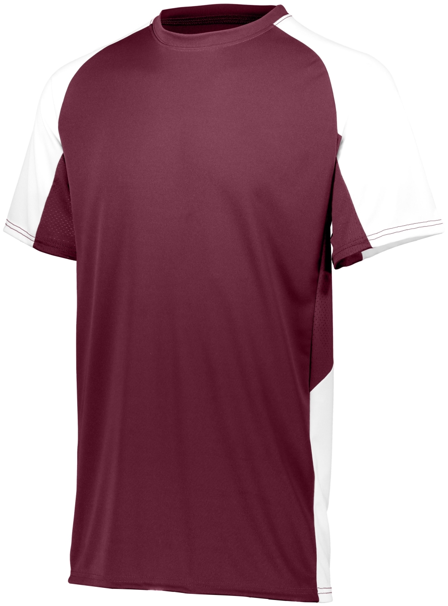 1517.380.S Cutter Jersey, Maroon & White - Small