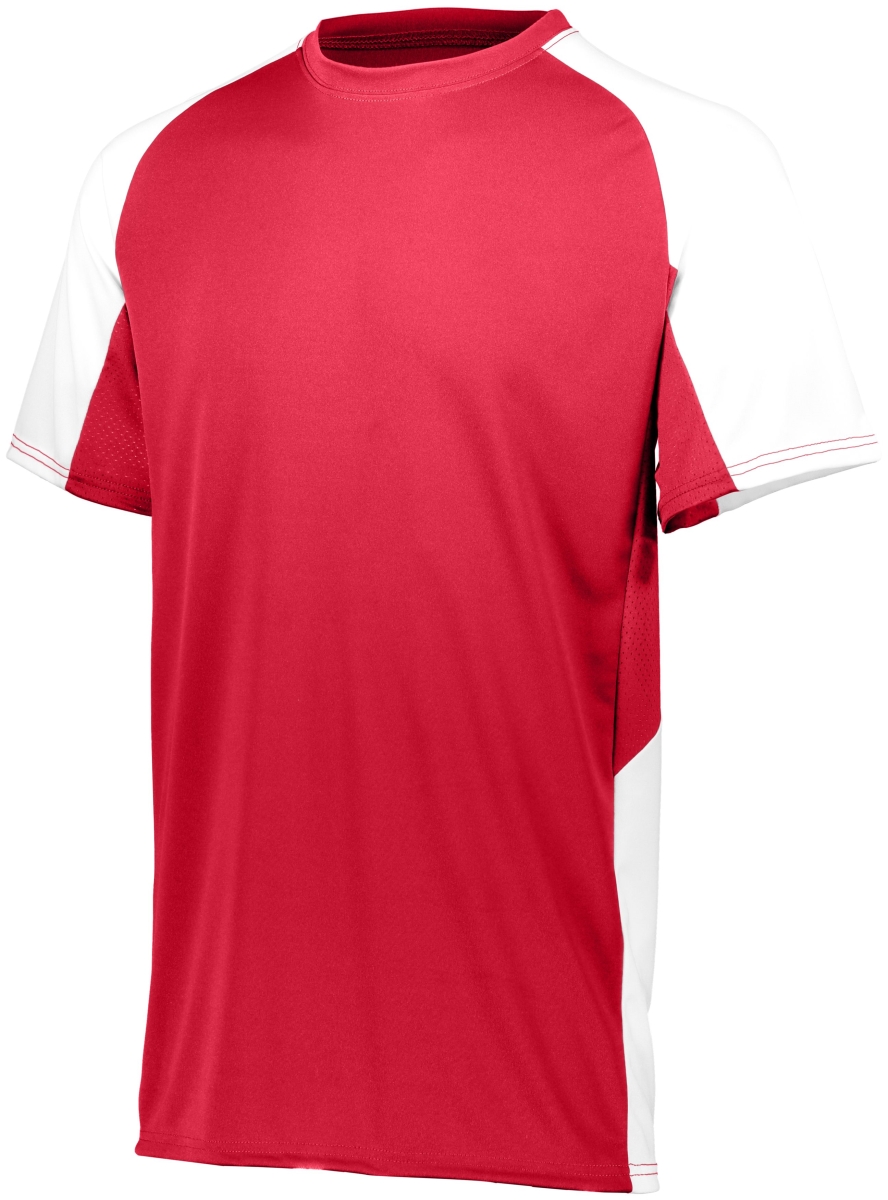 1518.400.M Youth Cutter Jersey, Red & White - Medium
