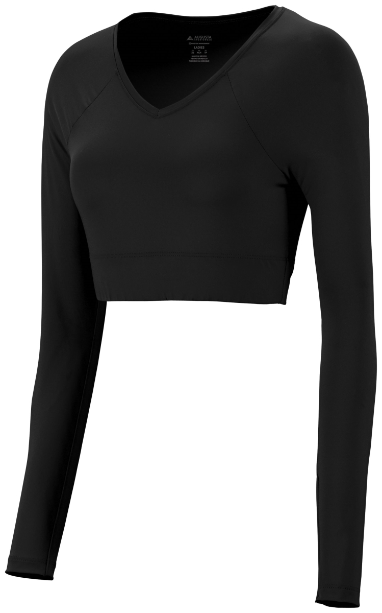 9012.080.2XL Ladies V-Neck Liner Top, Black - 2XL