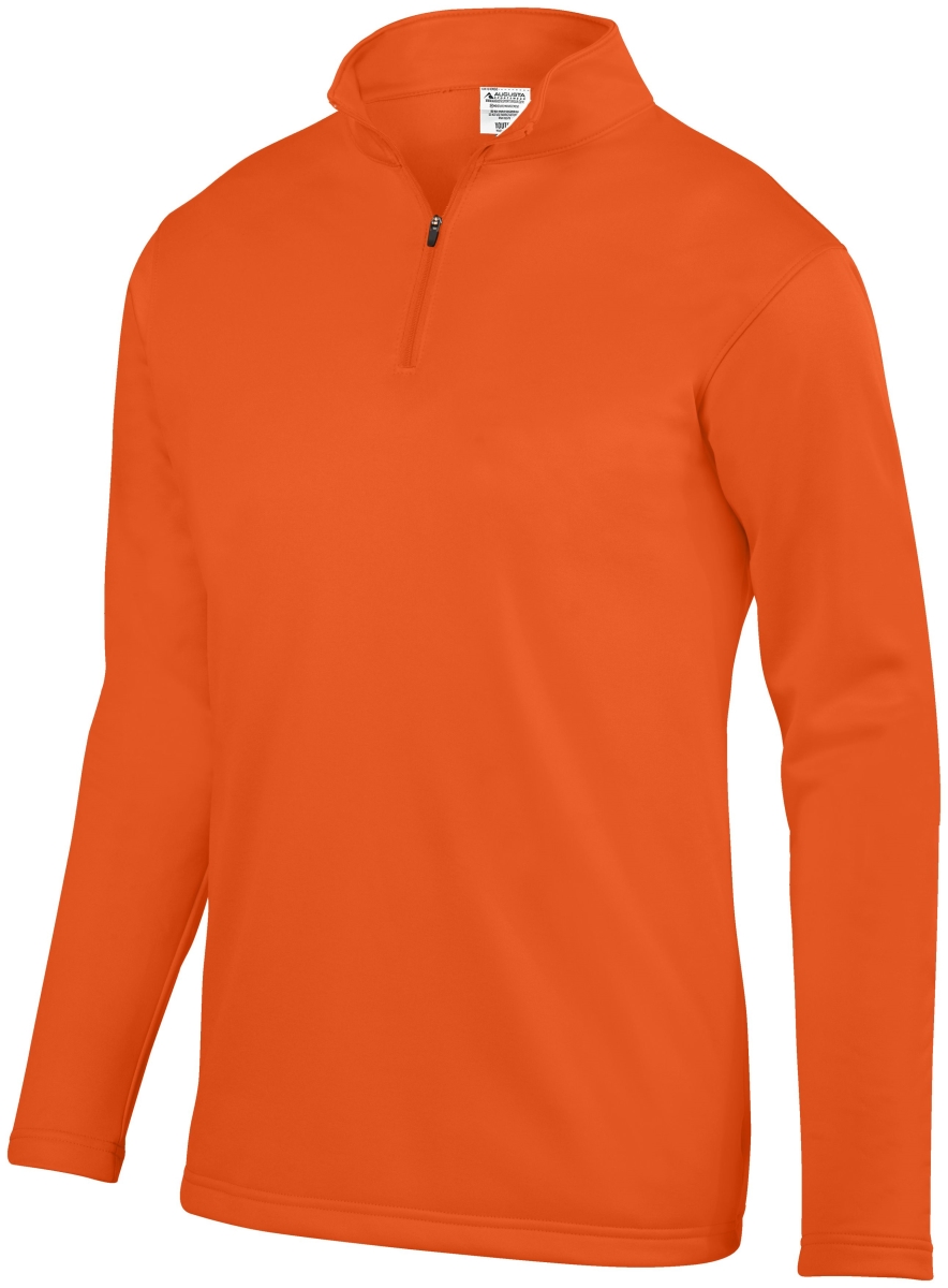 5507.029.S Wicking Fleece Pullover, Orange - Small