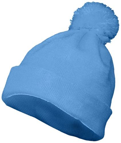 6816.089.OS Pom Beanie, Columbia Blue - One Size