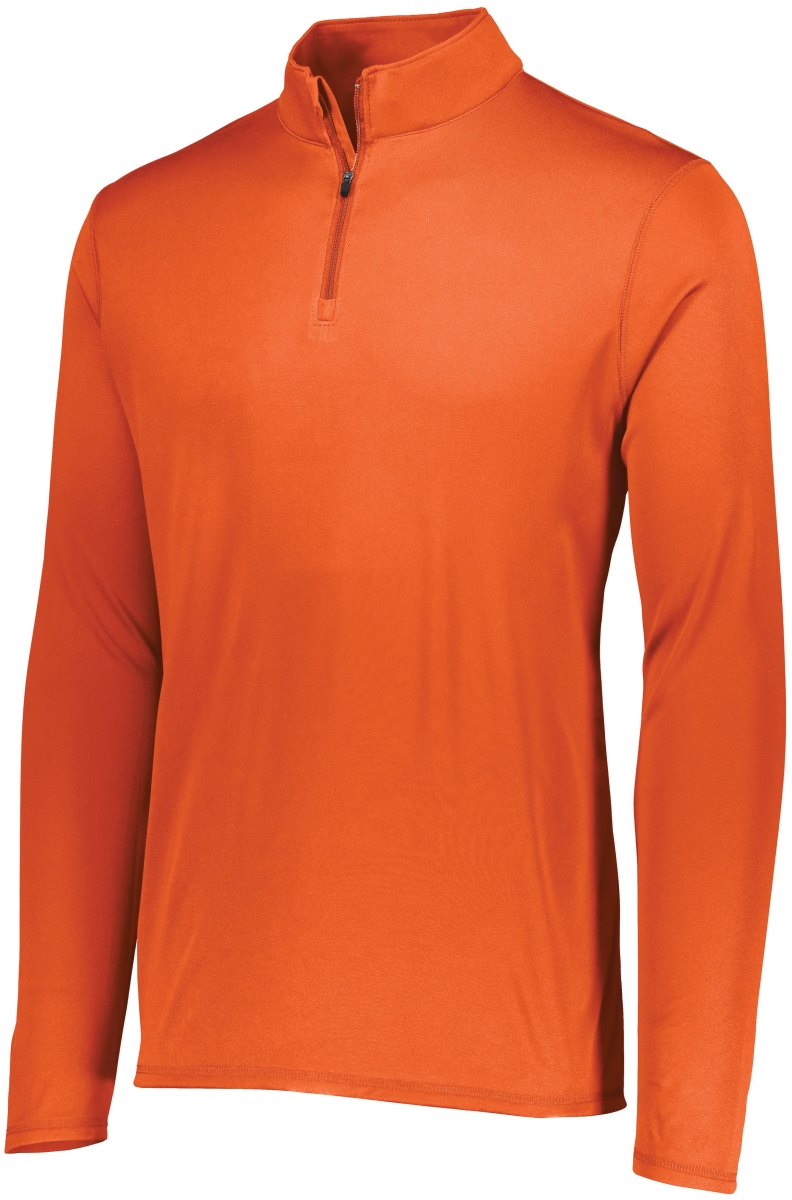2785.029.M Attain Wicking 0.25 Zip Pullover, Orange - Medium
