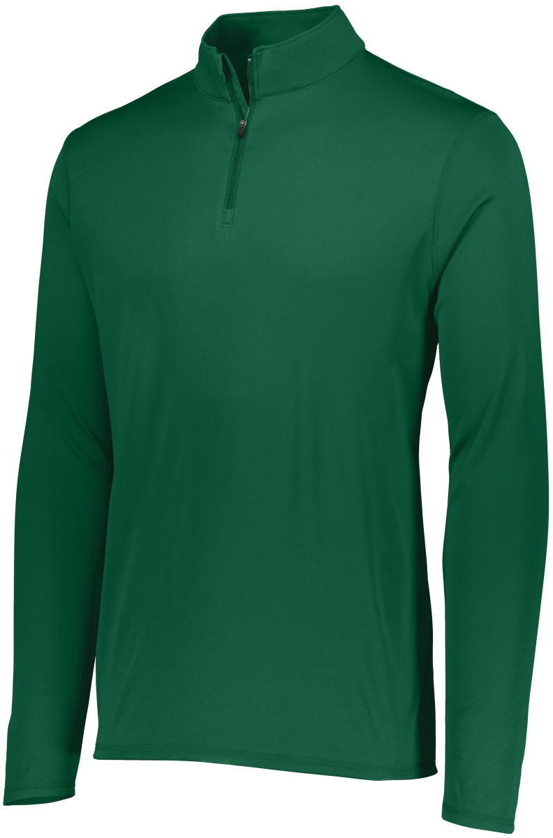 2786.035.M Youth Attain Wicking 0.25 Zip Pullover, Dark Green - Medium