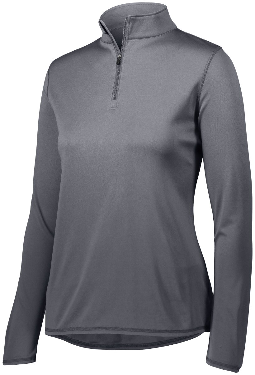 2787.059.2XL Ladies Attain Wicking 0.25 Zip Pullover, Graphite - 2XL