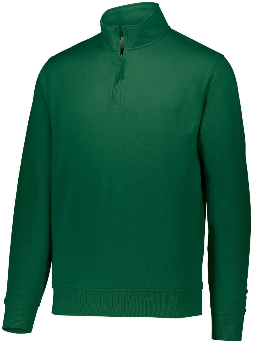 5422.035.M 60 Percent Cotton & 40 Polyester Fleece Pullover, Dark Green - Medium