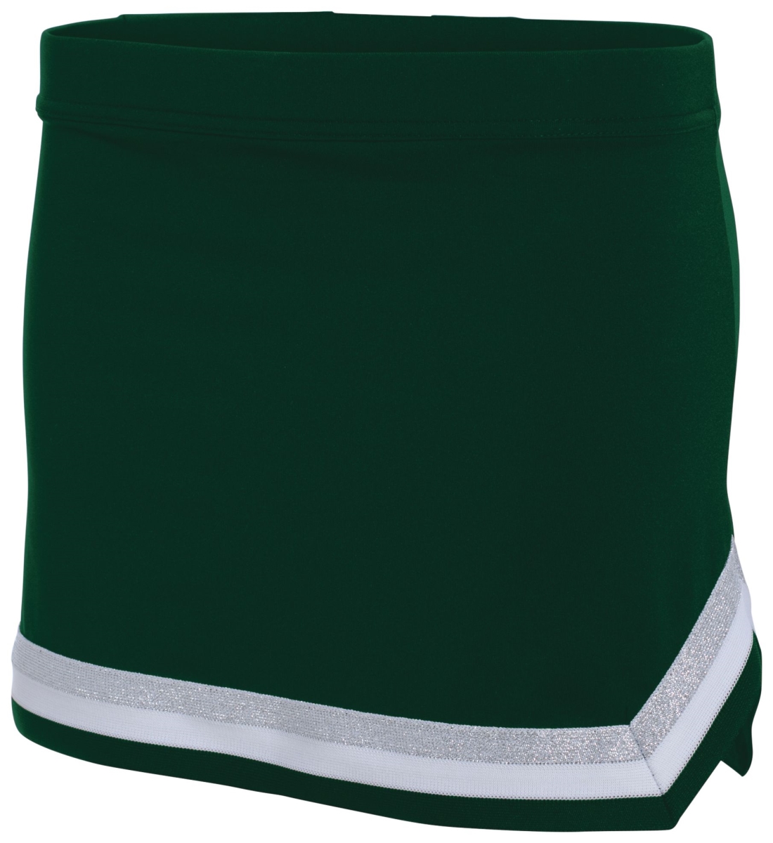 9145.203.M Ladies Pike Skirt, Dark Green, White & Metallic Silver - Medium
