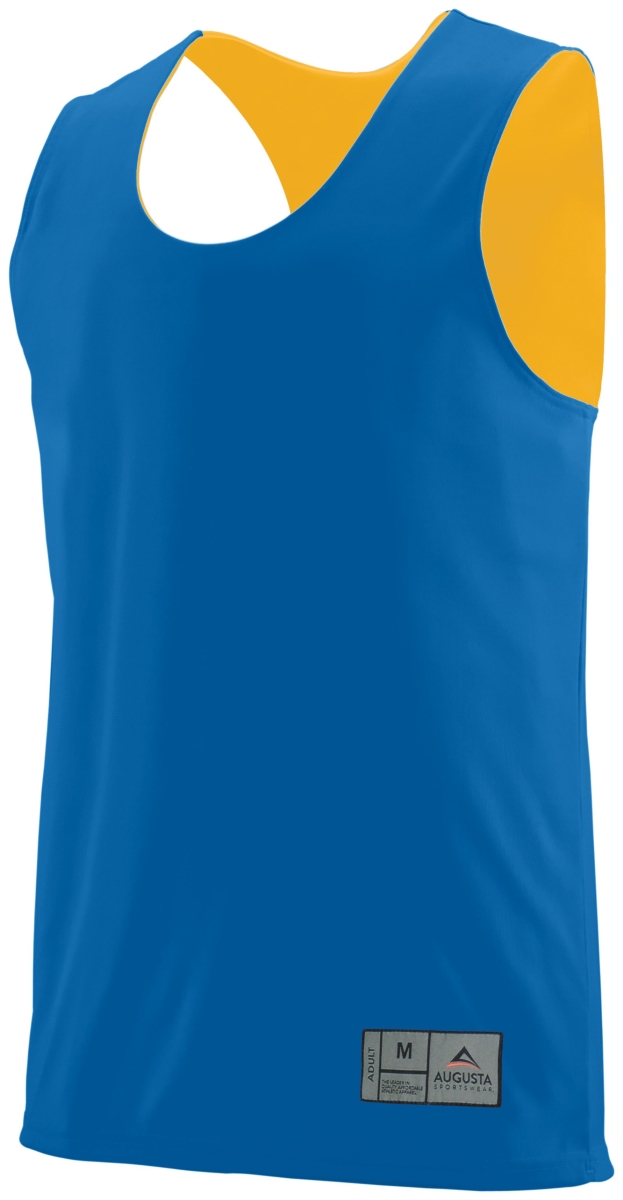 148.281.L Reversible Wicking Tank, Royal & Gold - Large