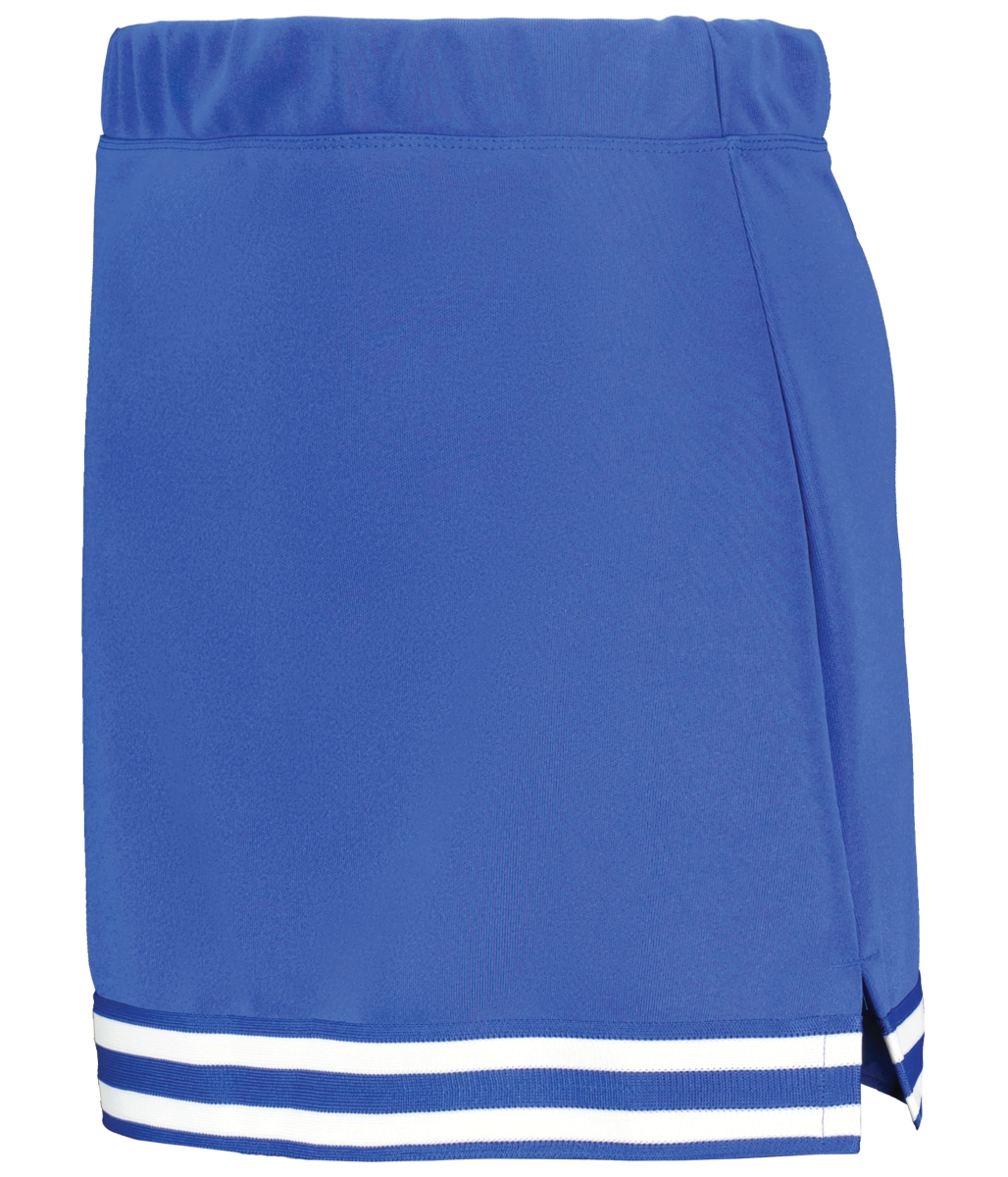 6925.W78.M Ladies Cheer Squad Skirt, Royal & White - Medium