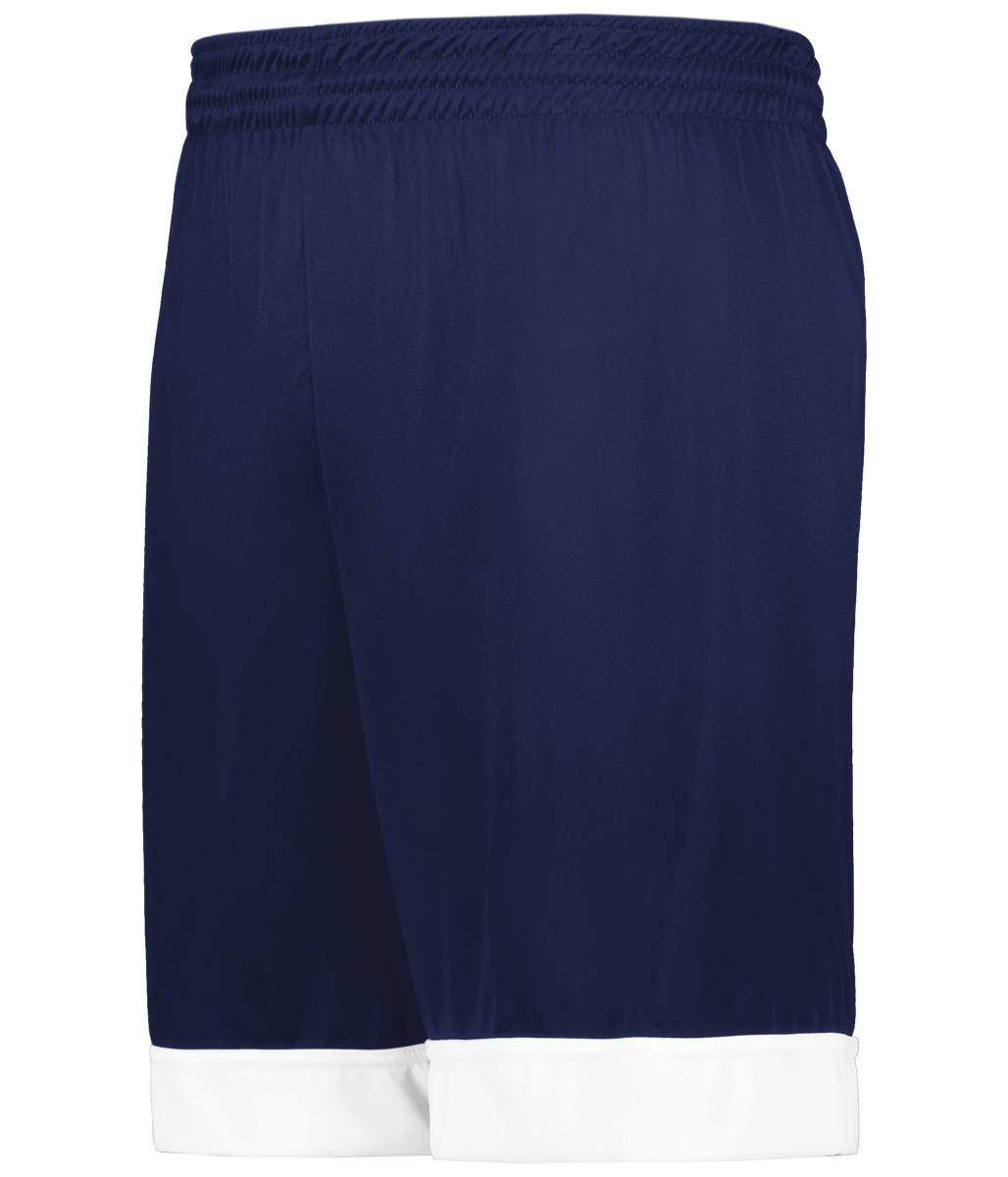 6929.301.S Swish Reversible Basketball Shorts, Navy & White - Small