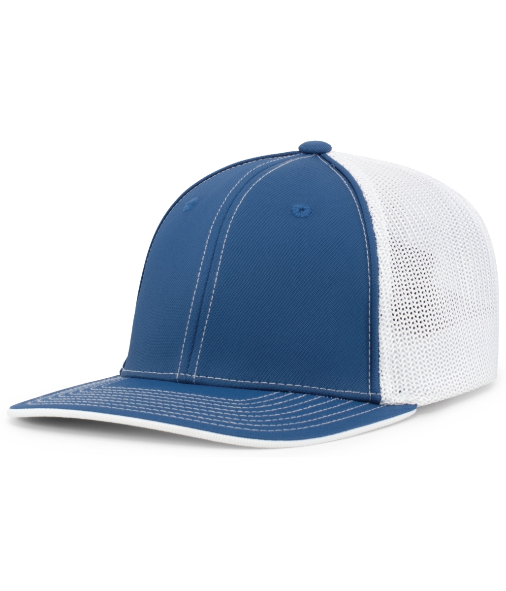 404F.126.S-M Trucker Flexfit Cap, Royal & White - Small & Medium