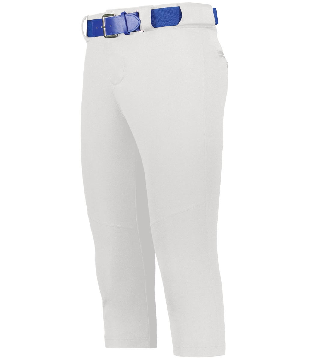 RS4DBG.WHI.L Girls on Deck Softball Knicker, White - Large