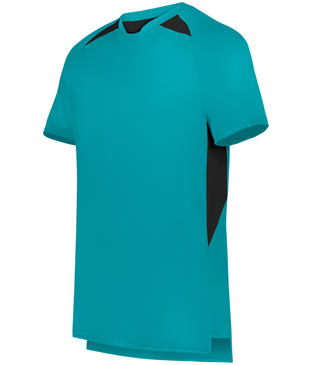 322990.435.3XL Hawk Evolution Soccer Jersey, Teal & Black - 3XL