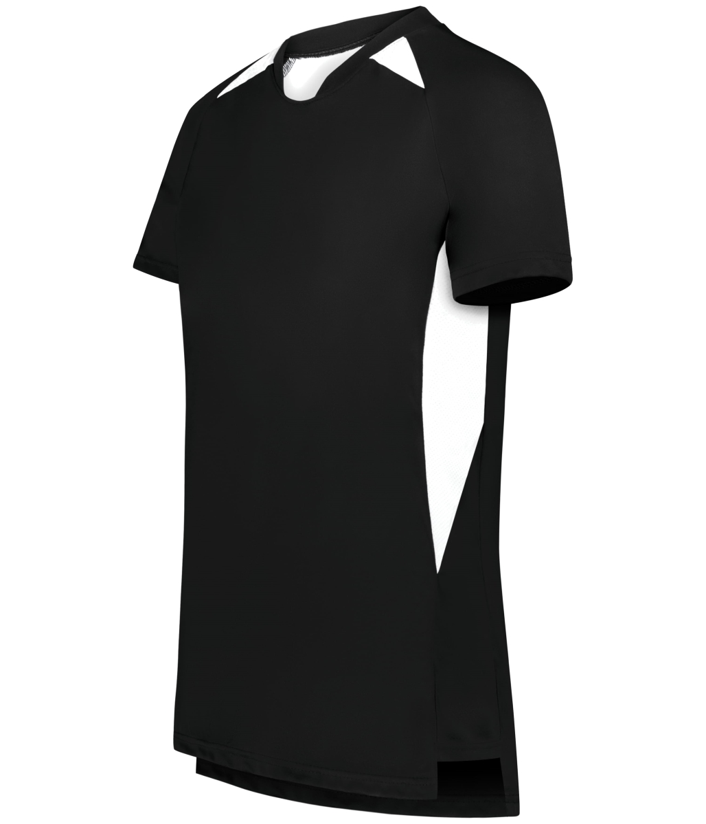 322992.420.XS Ladies Hawk Evolution Soccer Jersey, Black & White - Extra Small