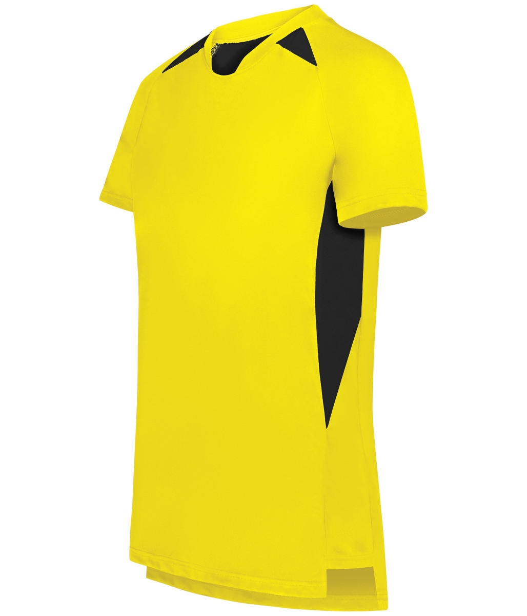322992.457.S Ladies Hawk Evolution Soccer Jersey, Power Yellow & Black - Small