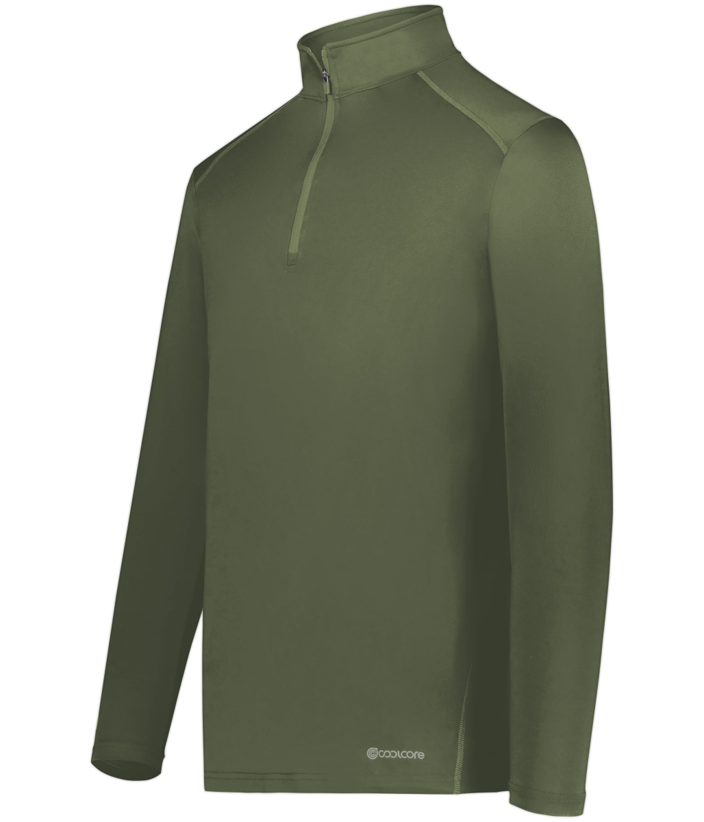 222140.039.S 0.25 Zip Pullover, Olive - Small