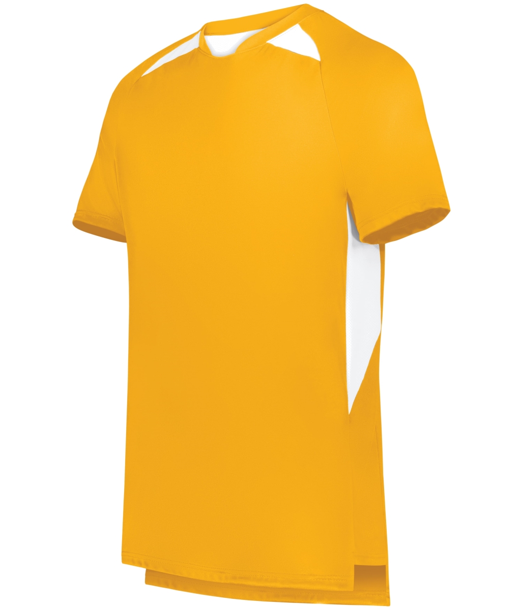 322991.245.XL Youth Hawk Evolution Soccer Jersey, Gold & White - Extra Large